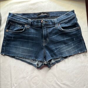 J Brand Dark Blue Jean Shorts